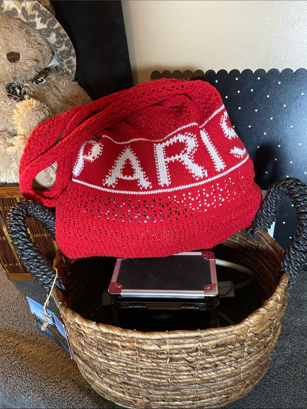 PARIS' Knit Shoulder Bag